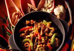 Lammcurry mit Paprika
