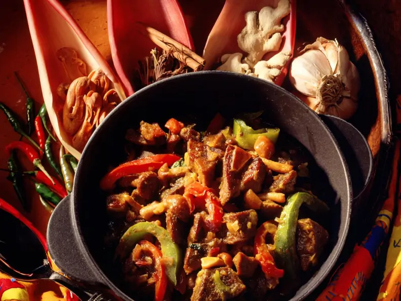 Lammcurry mit Paprika