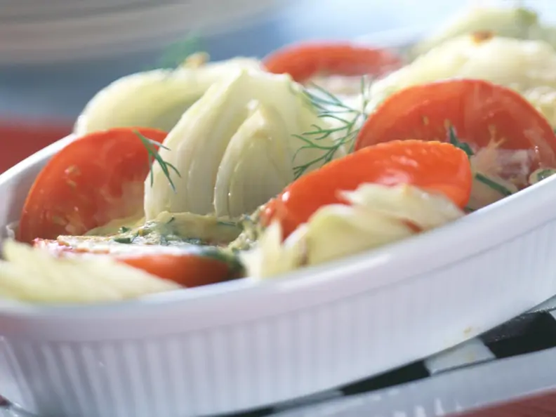 Fenchel-Tomaten-Auflauf