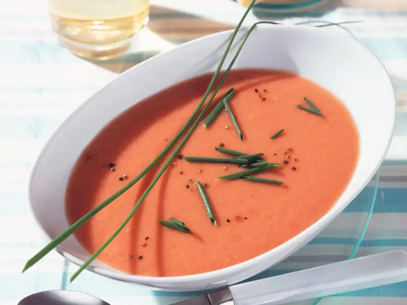 Kalte Gemüsesuppe vegetarisch
