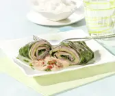 Mangoldrouladen mit Schinken und Käse