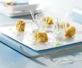 Lachs-Kartoffel-Würfel mit Meerrettich-Creme