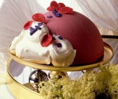Holunder-Buttermilch-Eisbombe