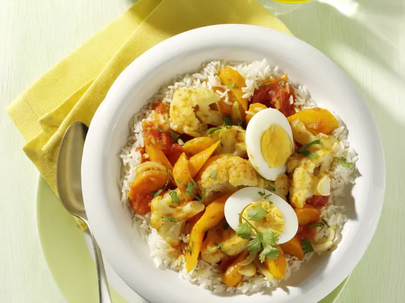 Eier-Gemüse-Curry