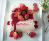 Erdbeerparfait ohne Ei