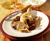 Hühnchen mit Pflaumen-Mandel-Sauce