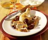 Hühnchen mit Pflaumen-Mandel-Sauce