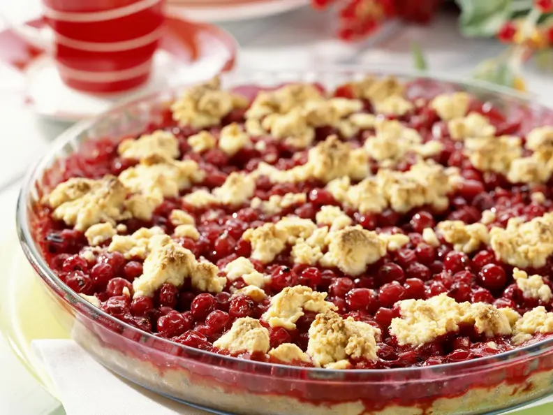 Johannisbeer-Crumble
