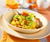 Orangen-Lauch-Risotto
