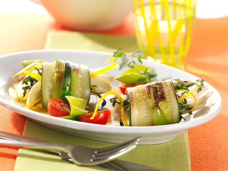 Zucchini-Fenchel-Rollen