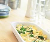Überbackene Farfalle