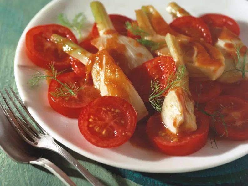 Tomatensalat mit Fenchel