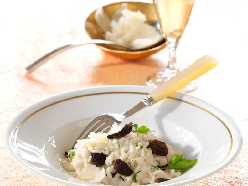 Champagner-Risotto mit Morcheln