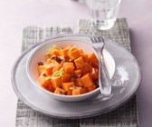Süßkartoffelsalat mit Ahornvinaigrette