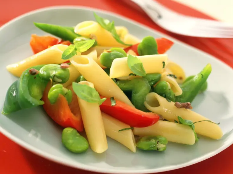 Penne mit Bohnen