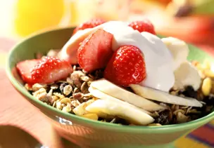Erdbeer-Bananen-Müsli