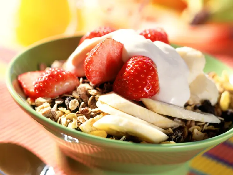Erdbeer-Bananen-Müsli