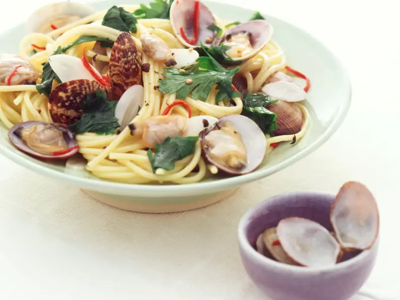 Spaghettini mit Venusmuscheln