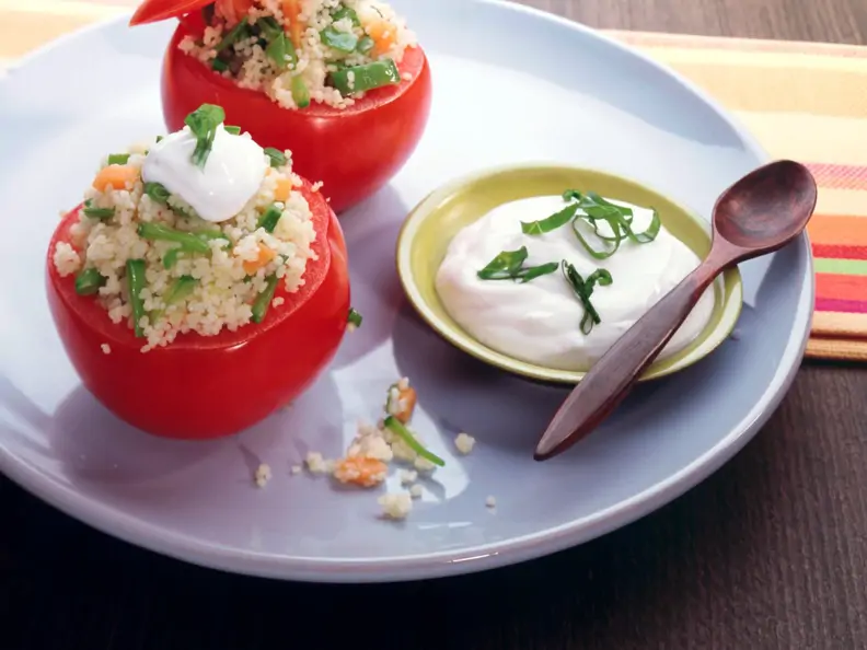 Gefüllte Tomaten mit Couscous