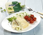 Zanderfilet auf Gartenkräuter-Erbsenrisotto