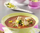 Kalte Tomaten-Paprika-Suppe