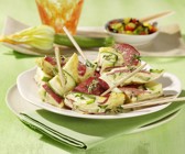Zucchini-Salami-Frittata