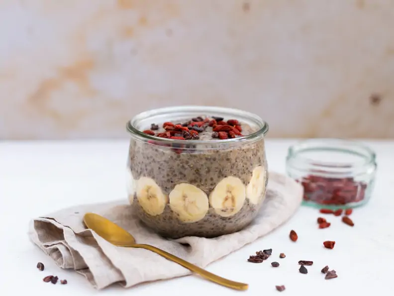 Chia-Mandelmilch-Pudding