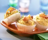 Lachsmuffins mit Dill und Kresse