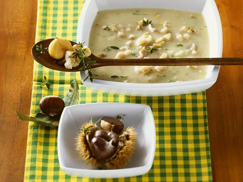 Kastanien-Kohlrabisuppe