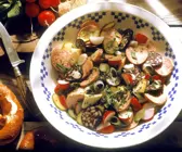 Bunter Salat mit Blutwurst