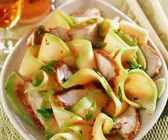 Melonensalat mit Hähnchenbrust