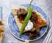 Kebap mit Joghurtsauce