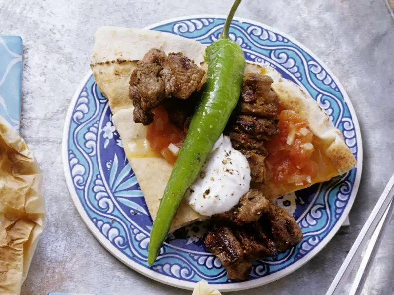 Kebap mit Joghurtsauce