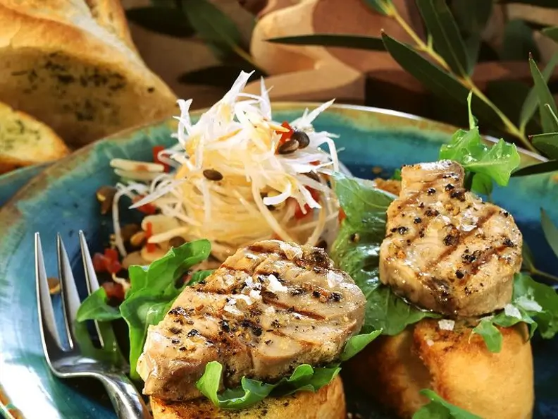 Thunfisch auf Baguette