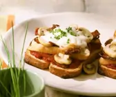 Überbackener Hähnchen-Toast