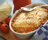 Überbackener Gemüseauflauf