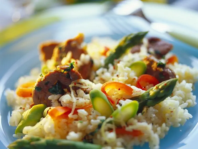 Lamm-Spargel-Risotto
