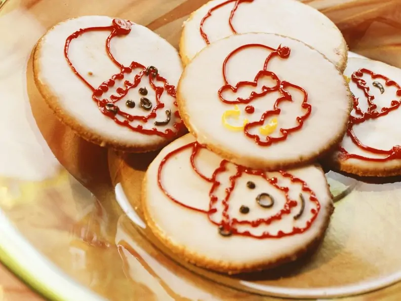 Plätzchen mit Zuckerglasur