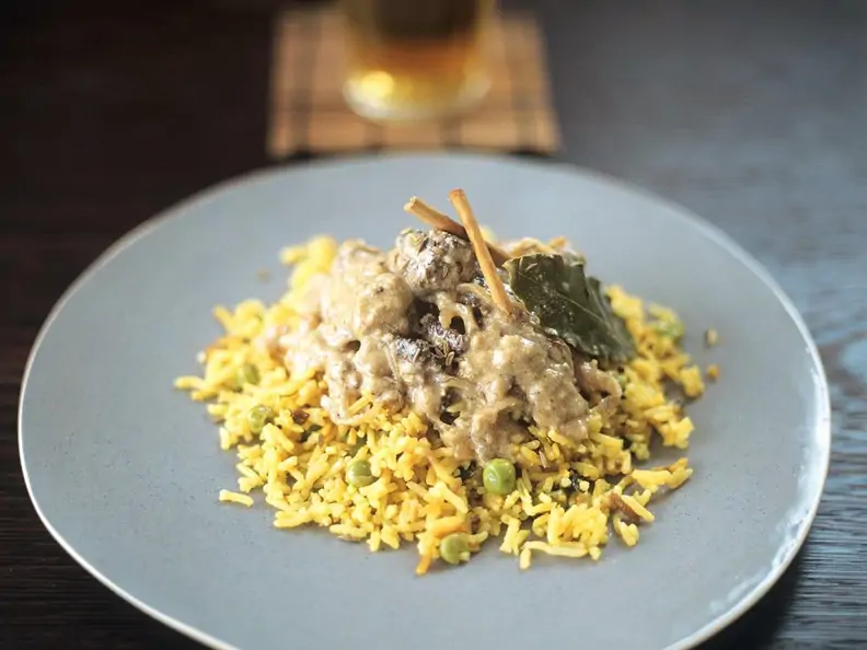 Lammcurry mit Reis