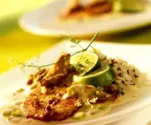 Schnitzel mit Limettensauce