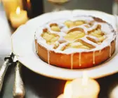 Apfelkuchen mit Glasur