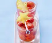 Erdbeerbowle mit Roséwein