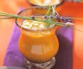 Würzige Kürbissuppe mit Reis