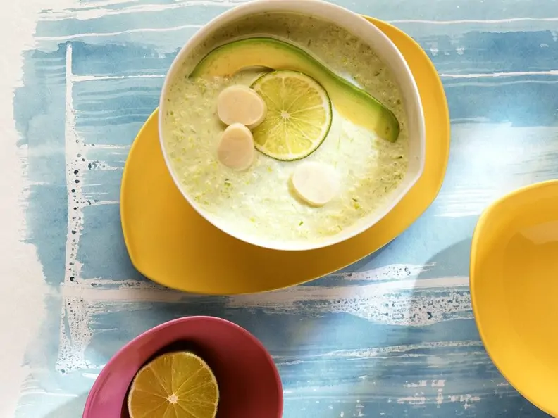 Palmherzen-Avocadosuppe