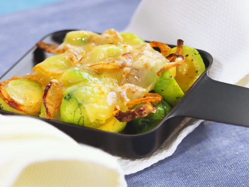 Raclette mit Rosenkohl