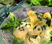 Seezungenröllchen mit Sahnesauce