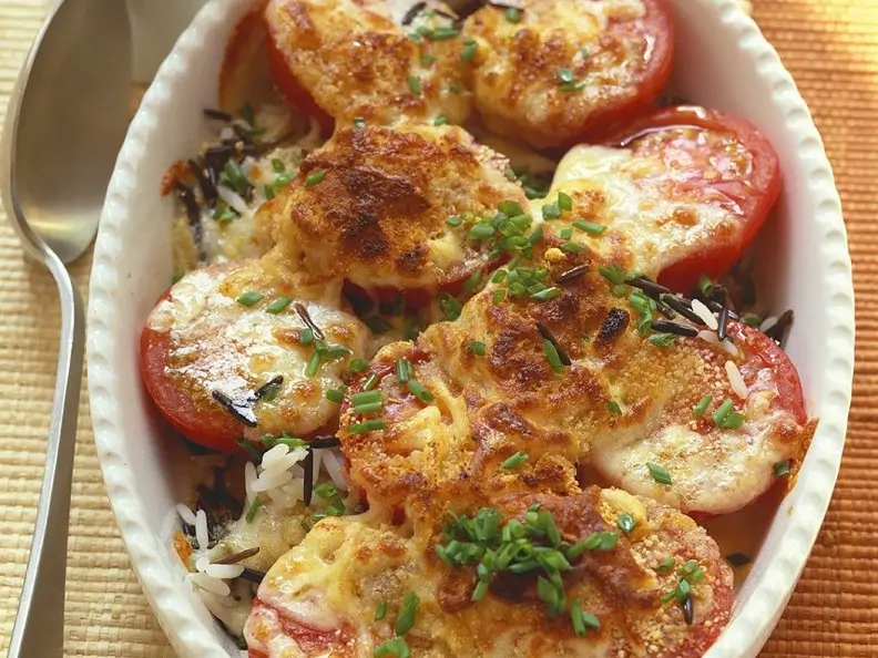 Reis-Tomatengratin