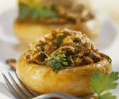 Gefüllte Champignons