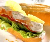 Shrimps-Gemüse-Baguette