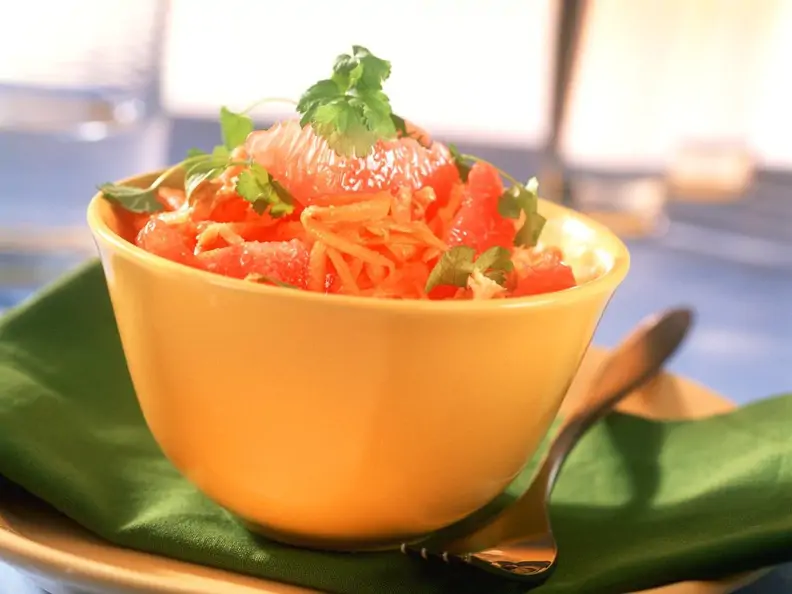 Möhrensalat mit Grapefruit
